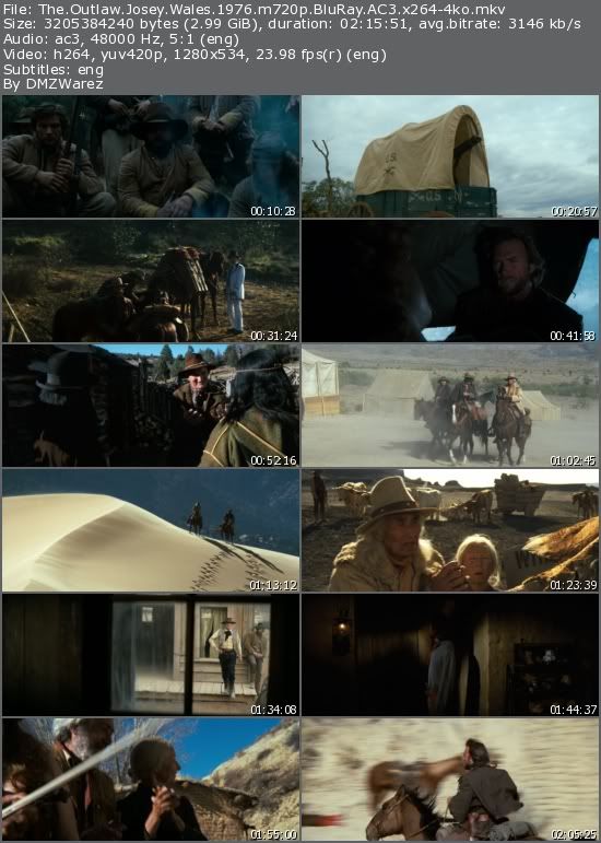 The Outlaw Josey Wales (1976) m720p BluRay AC3 x264-4ko The Outlaw Josey Wales (1976) m720p BluRay AC3 x264-4ko