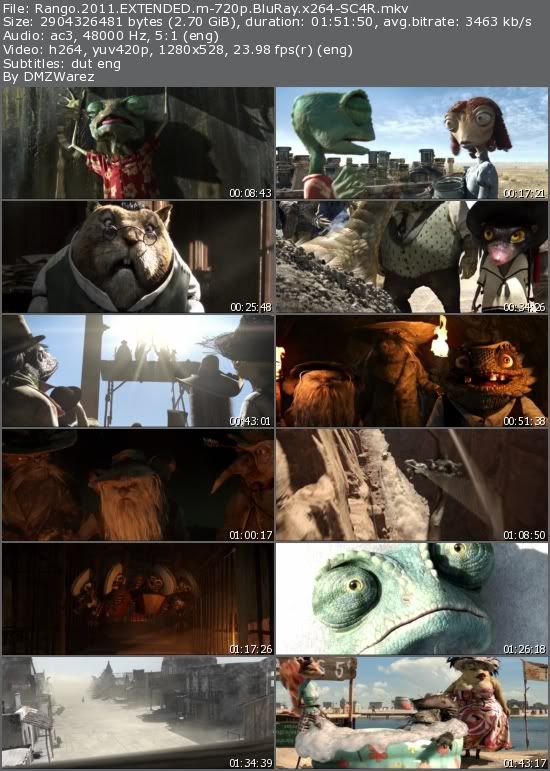 Rango (2011) EXTENDED m-720p BluRay x264-SC4R Rango (2011) EXTENDED m-720p BluRay x264-SC4R