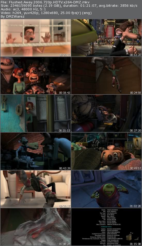 Flushed Away (2006) 720p HDTV x264-DMZ Flushed Away (2006) 720p HDTV x264-DMZ