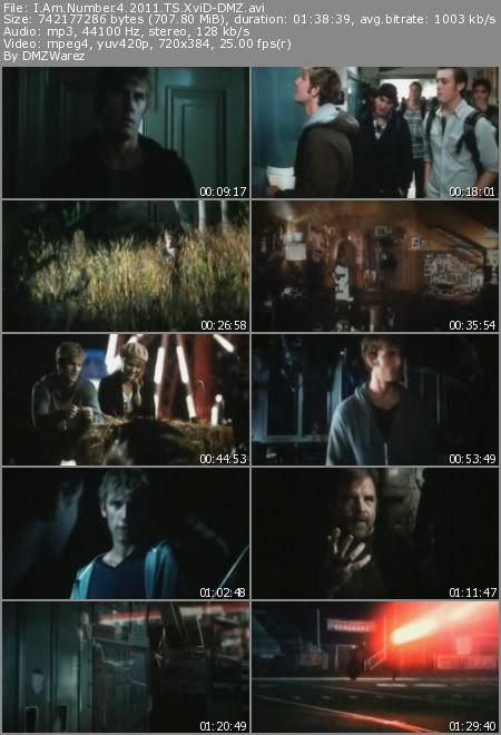 I Am Number 4 (2011) TS XviD-DMZ I Am Number 4 (2011) TS XviD-DMZ