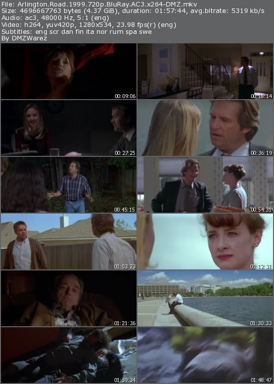 Arlington Road (1999) 720p BluRay AC3 x264-DMZ Arlington Road (1999) 720p BluRay AC3 x264-DMZ