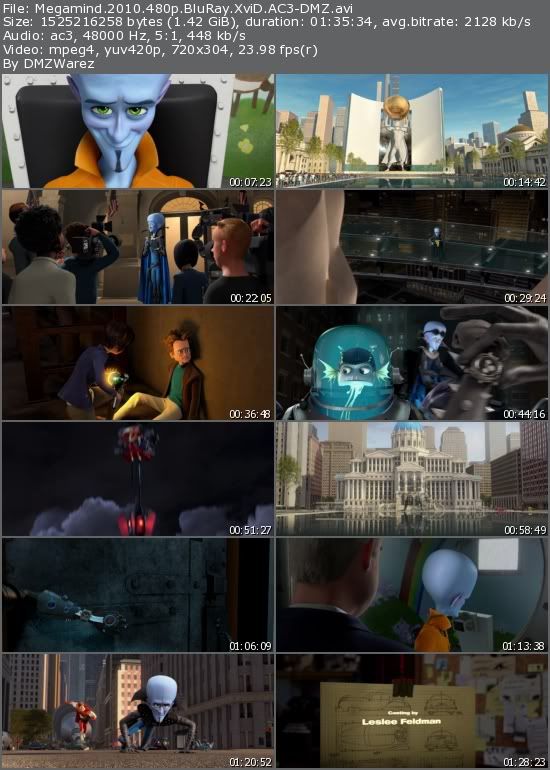 Megamind (2010) 480p BluRay XviD AC3-DMZ Megamind (2010) 480p BluRay XviD AC3-DMZ