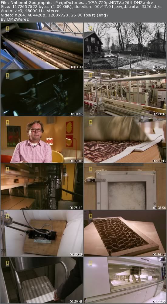 National Geographic - Megafactories - IKEA 720p HDTV x264-DMZ National Geographic - Megafactories - IKEA 720p HDTV x264-DMZ