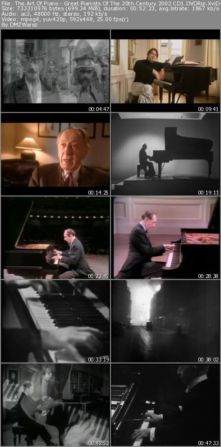 The Art Of Piano: Great Pianists Of The 20th Century (2002) DVDRip XviD-DMZ The Art Of Piano: Great Pianists Of The 20th Century (2002) DVDRip XviD-DMZ