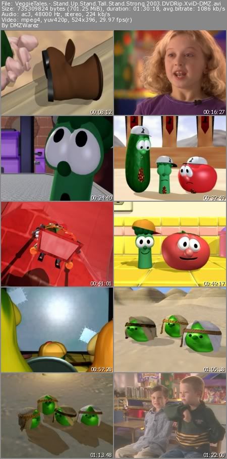 VeggieTales - Stand Up, Stand Tall, Stand Strong (2003) DVDRip XviD-DMZ VeggieTales - Stand Up, Stand Tall, Stand Strong (2003) DVDRip XviD-DMZ