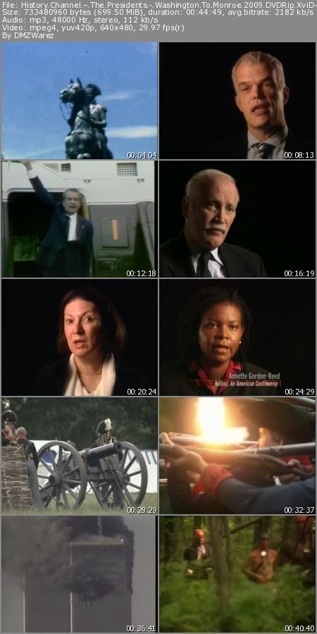 History Channel - The Presidents - Washington To Monroe (2009) DVDRip XviD-DMZ History Channel - The Presidents - Washington To Monroe (2009) DVDRip XviD-DMZ