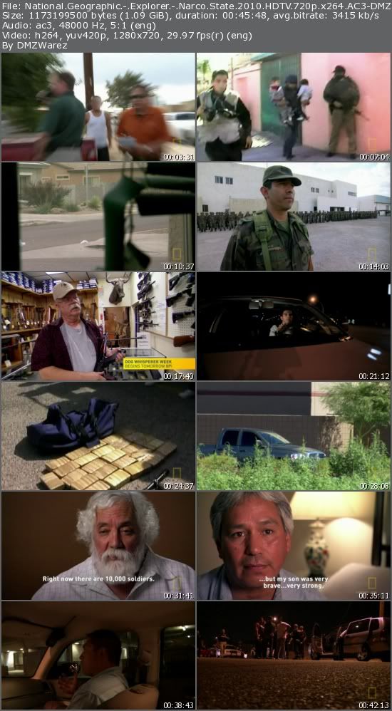 National Geographic - Explorer - Narco State (2010) HDTV 720p x264 AC3-DMZ National Geographic - Explorer - Narco State (2010) HDTV 720p x264 AC3-DMZ