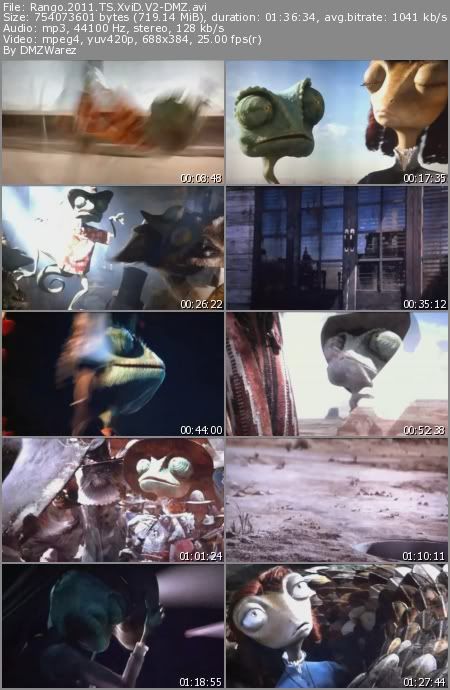 Rango (2011) TS XviD V2-DMZ Rango (2011) TS XviD V2-DMZ