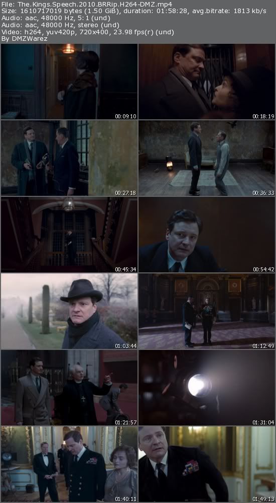 The Kings Speech (2010) BRRip H264-DMZ The Kings Speech (2010) BRRip H264-DMZ