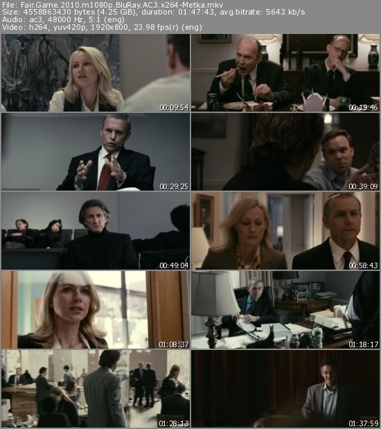 Fair Game (2010) m1080p BluRay AC3 x264-Metka Fair Game (2010) m1080p BluRay AC3 x264-Metka