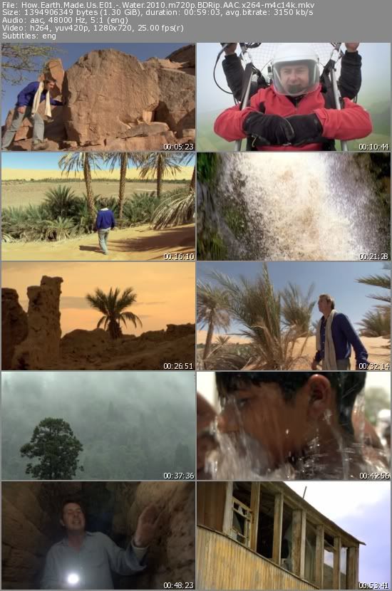 BBC - How Earth Made Us E01 - Water (2010) m720p BDRip AAC x264-m4c14k BBC - How Earth Made Us E01 - Water (2010) m720p BDRip AAC x264-m4c14k