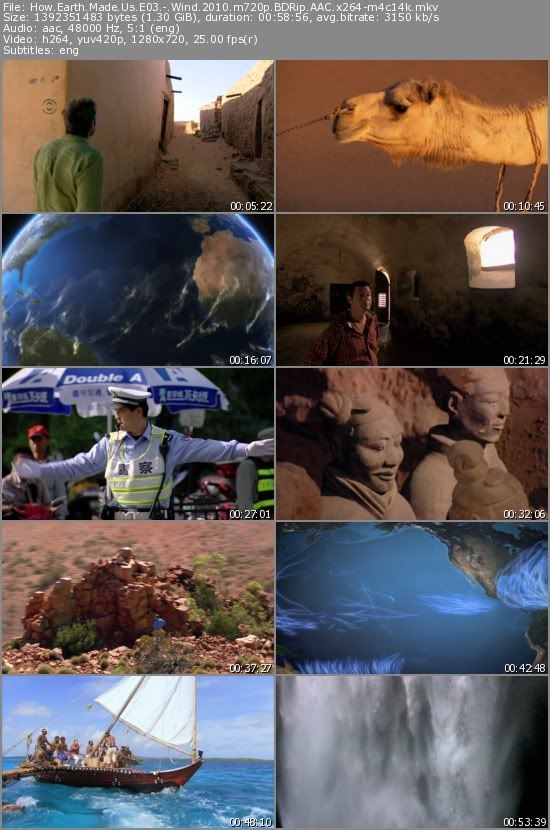 BBC - How Earth Made Us E03 - Wind (2010) m720p BDRip AAC x264-m4c14k BBC - How Earth Made Us E03 - Wind (2010) m720p BDRip AAC x264-m4c14k