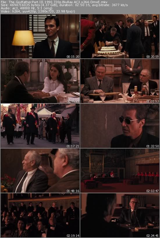 The Godfather Part III (1990) 720p BluRay AC3 x264-DmxE The Godfather Part III (1990) 720p BluRay AC3 x264-DmxE