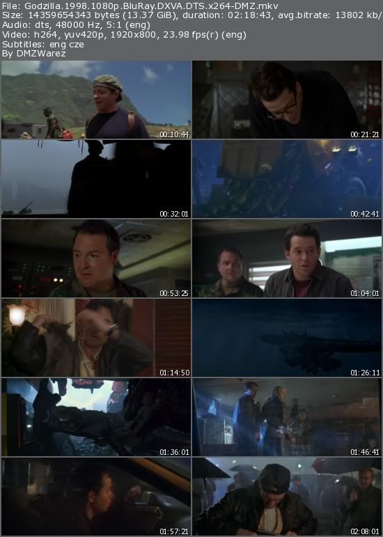 Godzilla (1998) 1080p BluRay DXVA DTS x264-DMZ Godzilla (1998) 1080p BluRay DXVA DTS x264-DMZ