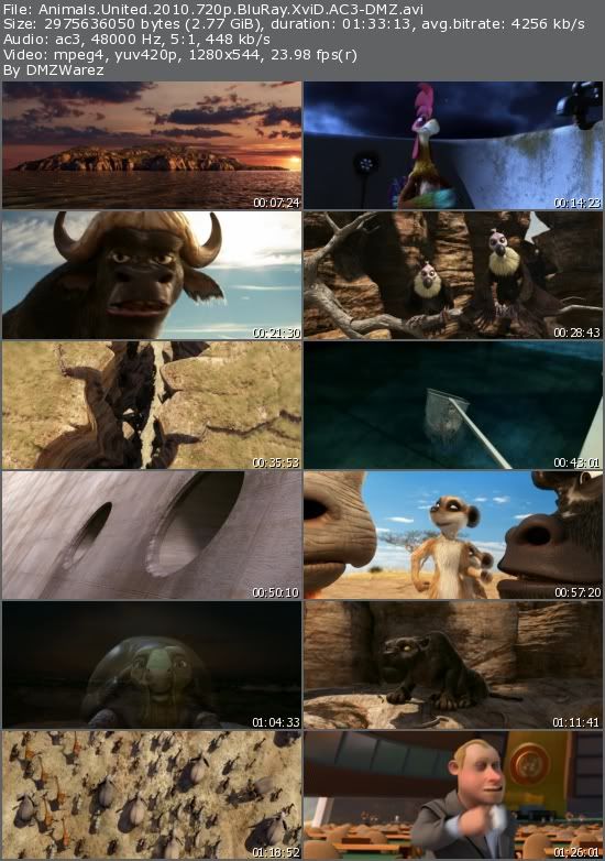 Animals United (2010) 720p BluRay XviD AC3-DMZ Animals United (2010) 720p BluRay XviD AC3-DMZ