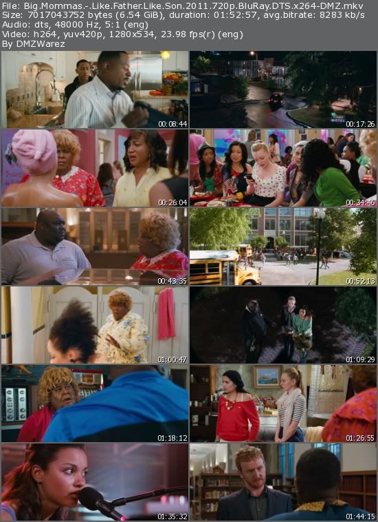 Big Mommas: Like Father, Like Son (2011) 720p BluRay DTS x264-DMZ Big Mommas: Like Father, Like Son (2011) 720p BluRay DTS x264-DMZ