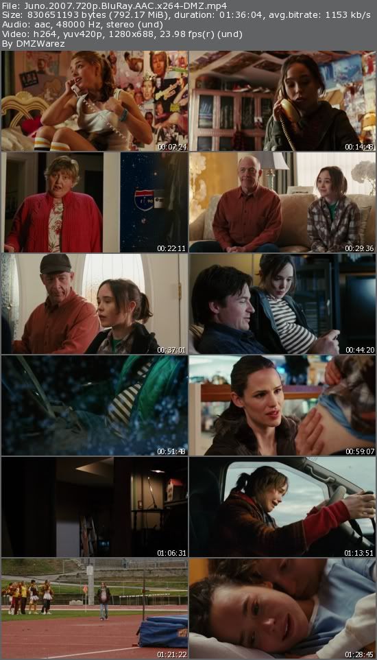 Juno (2007) 720p BluRay AAC x264-DMZ Juno (2007) 720p BluRay AAC x264-DMZ
