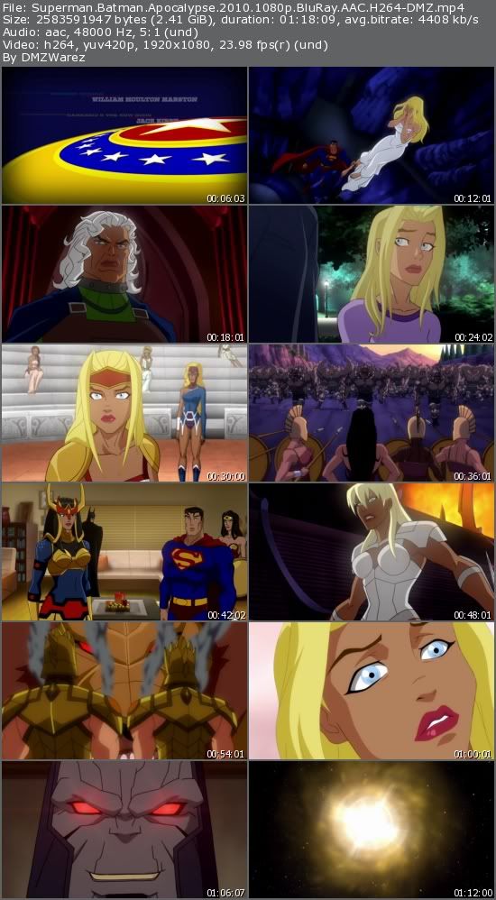 Superman Batman: Apocalypse (2010) 1080p BluRay AAC H264-DMZ Superman Batman: Apocalypse (2010) 1080p BluRay AAC H264-DMZ