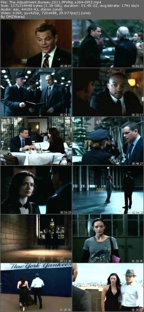 The Adjustment Bureau (2011) PPVRip x264-DMZ The Adjustment Bureau (2011) PPVRip x264-DMZ