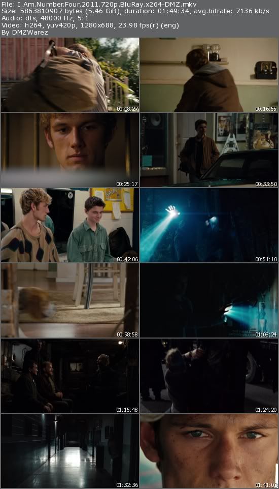 I Am Number Four (2011) 720p BluRay x264-DMZ I Am Number Four (2011) 720p BluRay x264-DMZ