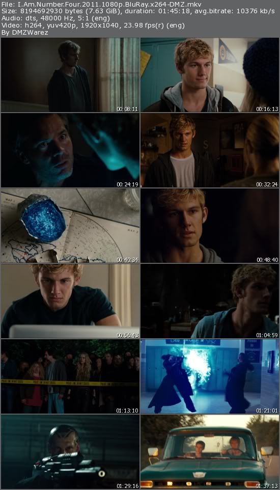 I Am Number Four (2011) 1080p BluRay x264-DMZ I Am Number Four (2011) 1080p BluRay x264-DMZ