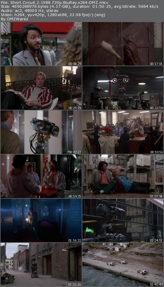 Short Circuit 2 (1988) 720p BluRay x264-DMZ Short Circuit 2 (1988) 720p BluRay x264-DMZ