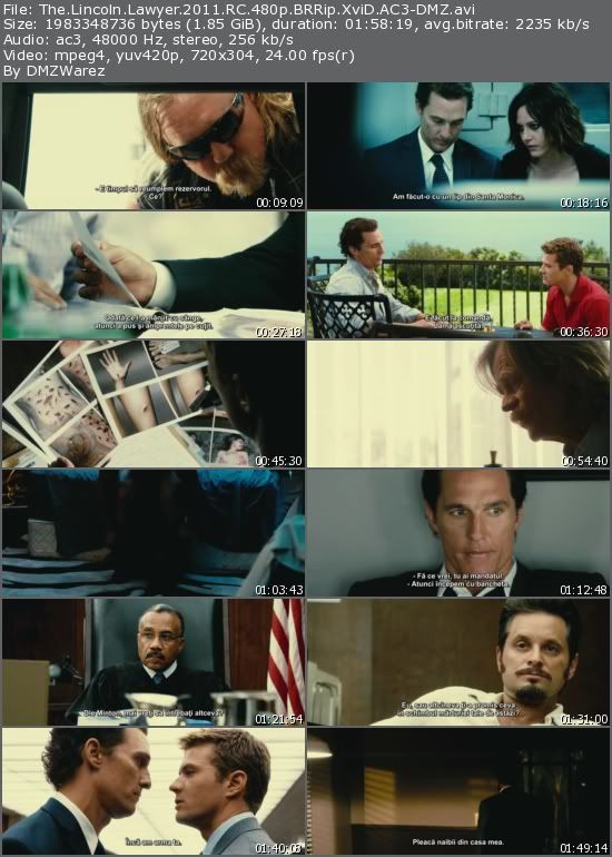 The Lincoln Lawyer (2011) RC 480p BRRip XviD AC3-DMZ The Lincoln Lawyer (2011) RC 480p BRRip XviD AC3-DMZ
