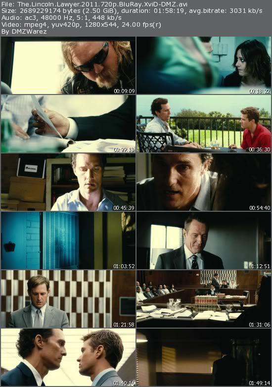 The Lincoln Lawyer (2011) 720p BluRay XviD-DMZ The Lincoln Lawyer (2011) 720p BluRay XviD-DMZ