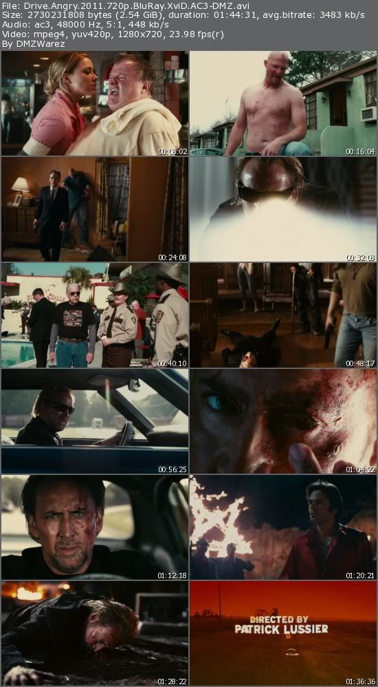 Drive Angry (2011) 720p BluRay XviD AC3-DMZ Drive Angry (2011) 720p BluRay XviD AC3-DMZ