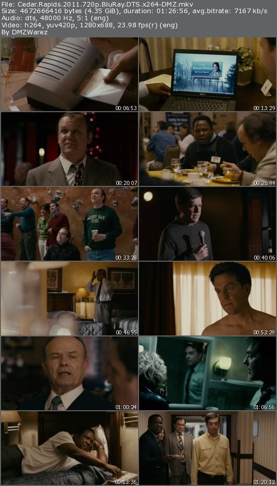 Cedar Rapids (2011) 720p BluRay DTS x264-DMZ Cedar Rapids (2011) 720p BluRay DTS x264-DMZ