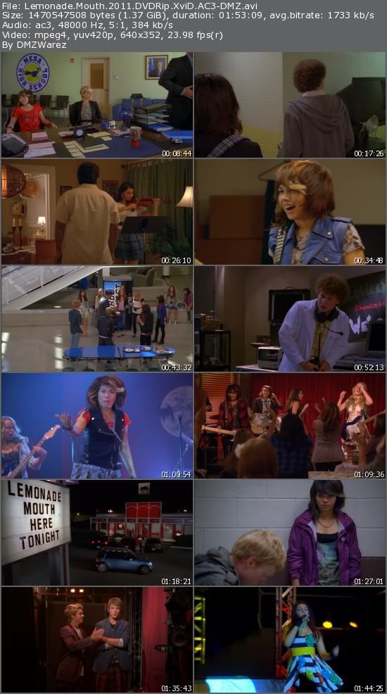 Lemonade Mouth (2011) DVDRip XviD AC3-DMZ Lemonade Mouth (2011) DVDRip XviD AC3-DMZ