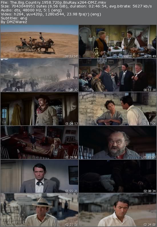 The Big Country (1958) 720p BluRay x264-DMZ The Big Country (1958) 720p BluRay x264-DMZ