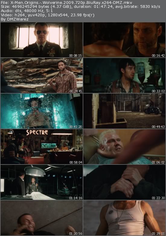 X-Men Origins: Wolverine (2009) 720p BluRay x264-DMZ X-Men Origins: Wolverine (2009) 720p BluRay x264-DMZ