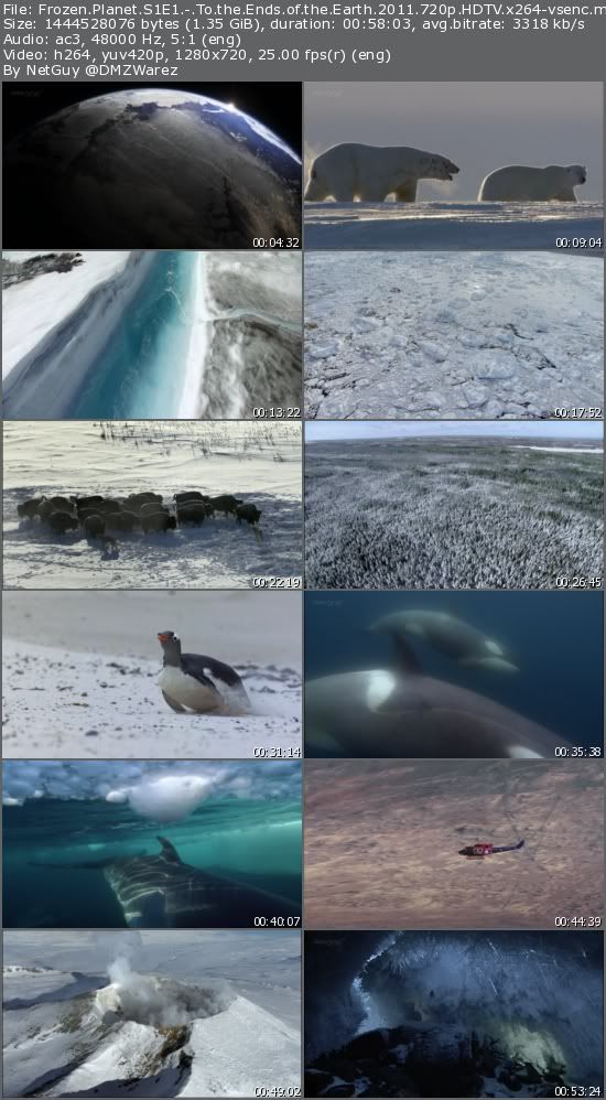 Frozen Planet S1E1: To the Ends of the Earth (2011) 720p HDTV x264-vsenc Frozen Planet S1E1: To the Ends of the Earth (2011) 720p HDTV x264-vsenc