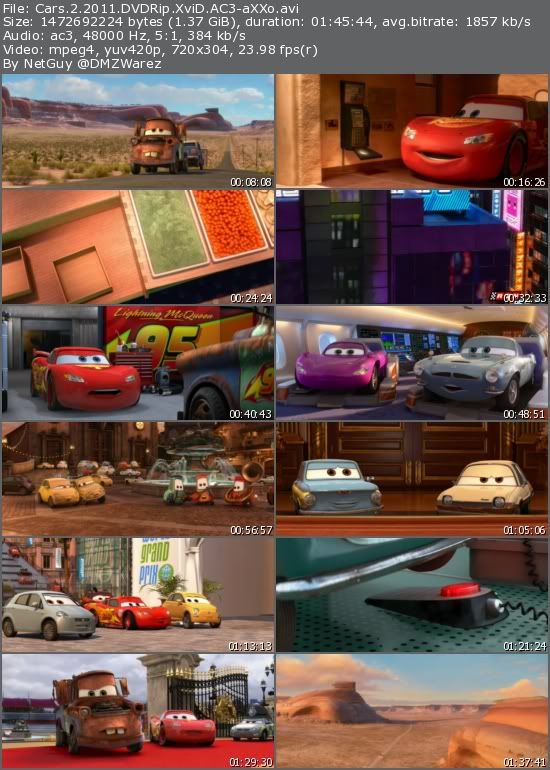 Cars 2 (2011) DVDRip XviD AC3-aXXo Cars 2 (2011) DVDRip XviD AC3-aXXo