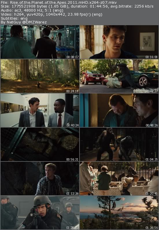 Rise of the Planet of the Apes (2011) mHD x264-z07 Rise of the Planet of the Apes (2011) mHD x264-z07