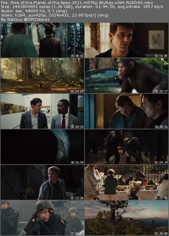Rise of the Planet of the Apes (2011) m576p BluRay x264-RUEDAS Rise of the Planet of the Apes (2011) m576p BluRay x264-RUEDAS