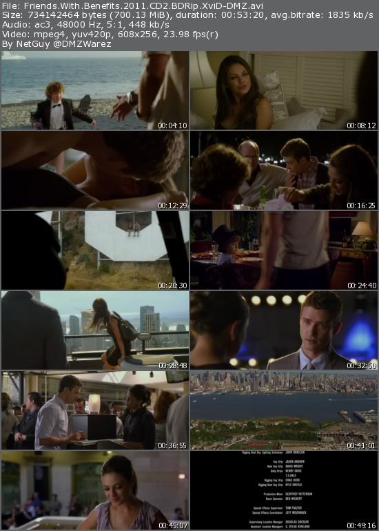 Friends With Benefits (2011) BDRip XviD-DMZ Friends With Benefits (2011) BDRip XviD-DMZ