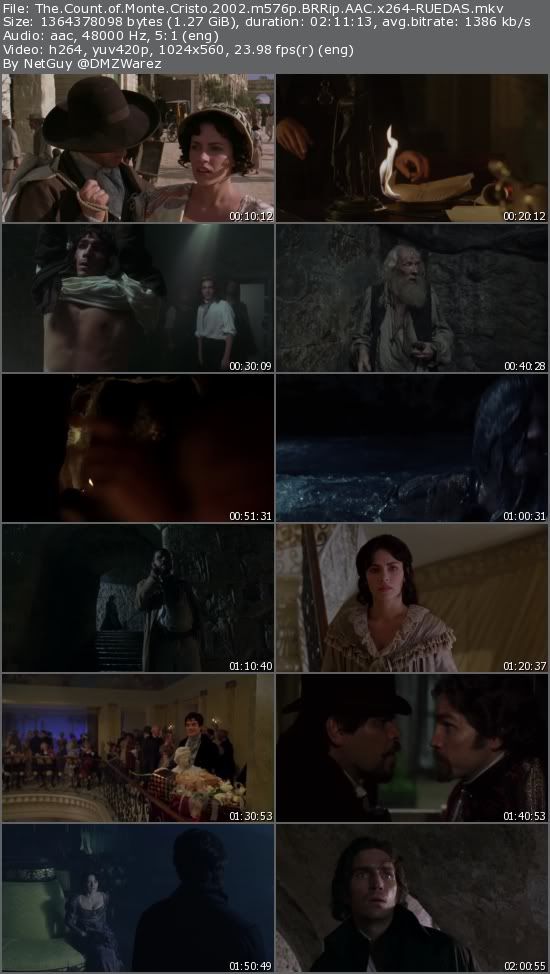 The Count of Monte Cristo (2002) m576p BRRip AAC x264-RUEDAS The Count of Monte Cristo (2002) m576p BRRip AAC x264-RUEDAS