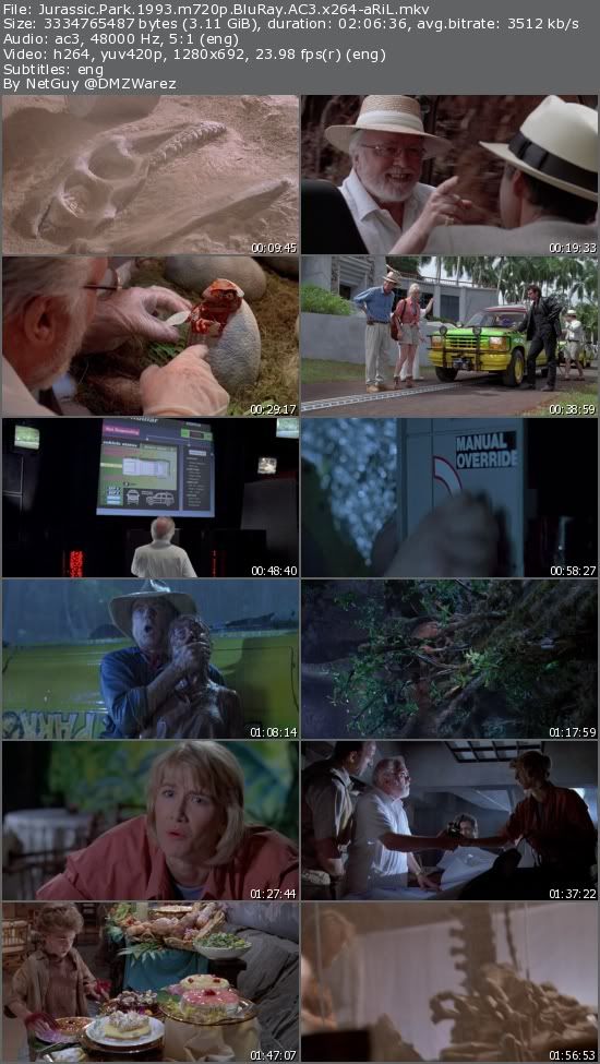 Jurassic Park (1993) m720p BluRay AC3 x264-aRiL Jurassic Park (1993) m720p BluRay AC3 x264-aRiL