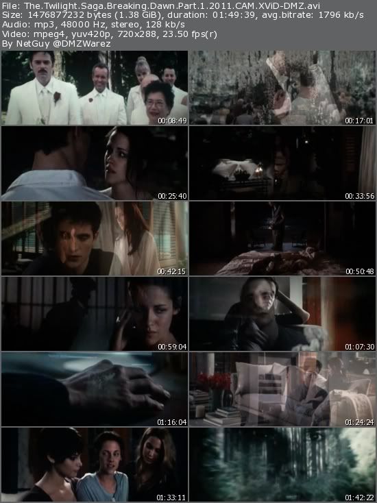 The Twilight Saga: Breaking Dawn - Part 1 (2011) CAM XViD-DMZ The Twilight Saga: Breaking Dawn - Part 1 (2011) CAM XViD-DMZ