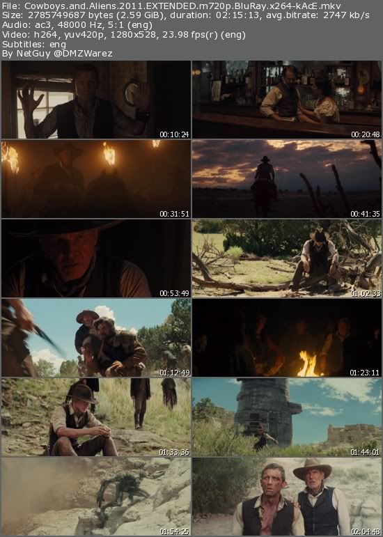 Cowboys and Aliens (2011) EXTENDED m720p BluRay x264-kAcE Cowboys and Aliens (2011) EXTENDED m720p BluRay x264-kAcE