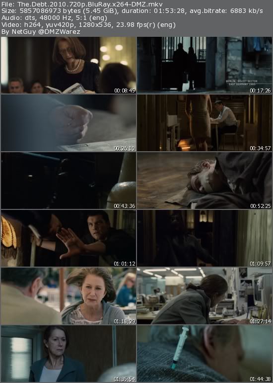 The Debt (2010) 720p BluRay x264-DMZ The Debt (2010) 720p BluRay x264-DMZ