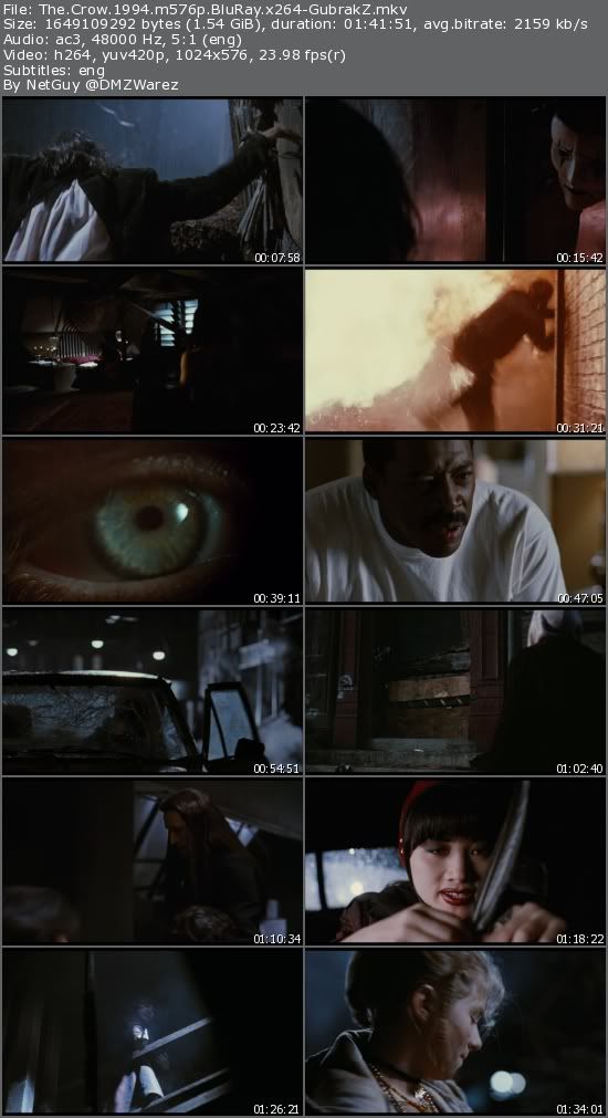 The Crow (1994) m576p BluRay x264-GubrakZ The Crow (1994) m576p BluRay x264-GubrakZ
