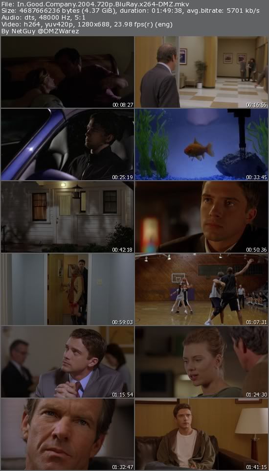 In Good Company (2004) 720p BluRay x264-DMZ In Good Company (2004) 720p BluRay x264-DMZ