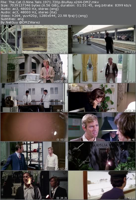 The Cat O' Nine Tails (1971) 720p BluRay x264-DMZ The Cat O' Nine Tails (1971) 720p BluRay x264-DMZ