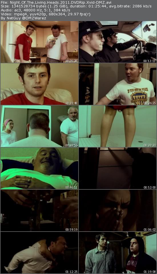 Night Of The Living Heads (2011) DVDRip Xvid-DMZ Night Of The Living Heads (2011) DVDRip Xvid-DMZ