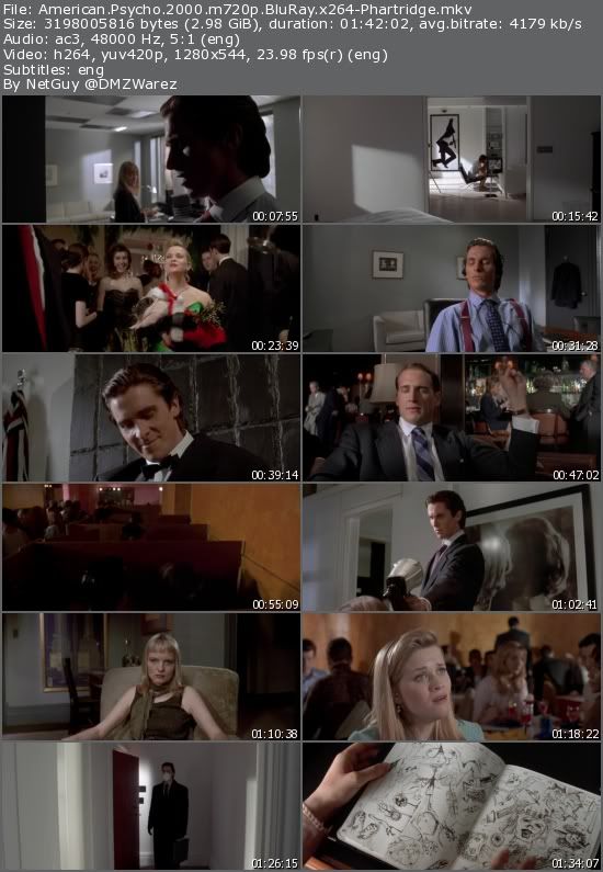 American Psycho (2000) m720p BluRay x264-Phartridge American Psycho (2000) m720p BluRay x264-Phartridge