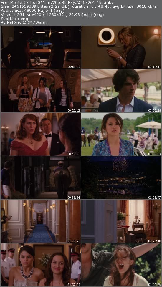 Monte Carlo (2011) m720p BluRay AC3 x264-4ko Monte Carlo (2011) m720p BluRay AC3 x264-4ko