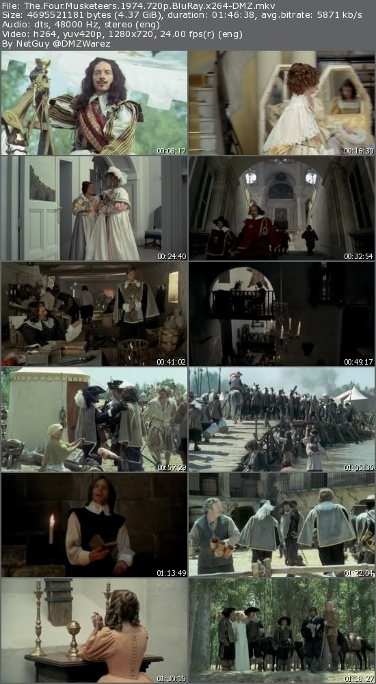 The Four Musketeers (1974) 720p BluRay x264-DMZ The Four Musketeers (1974) 720p BluRay x264-DMZ